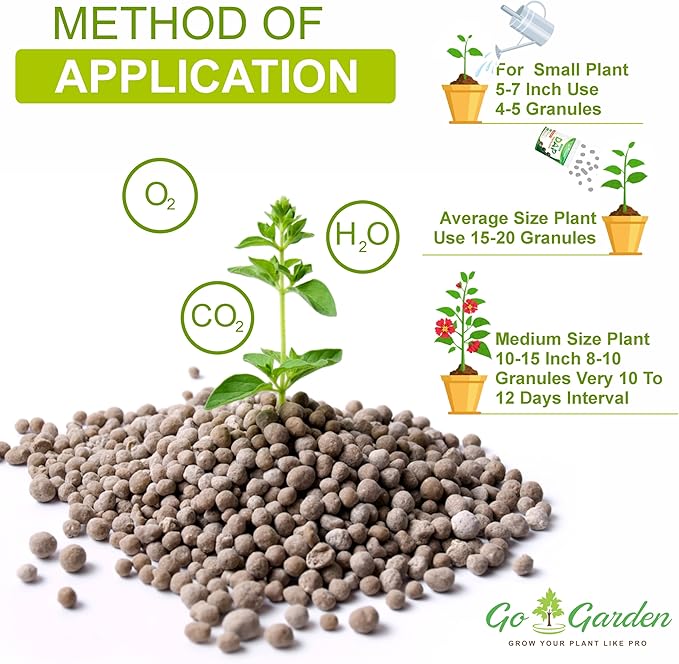 Go Garden Bio DAP Fertilizer for Home Plant - All Purpose Plant Food Gardening Fertilizer 950 Grams Granules