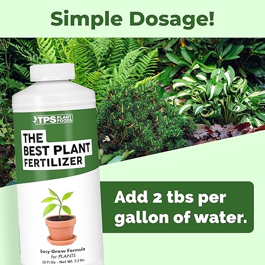 The Best Plant Fertilizer – Liquid Plant Food for Lush Growth Stronger Roots &amp Vibrant Plant Health 32 oz