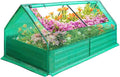 3-in-1 Raised Garden Bed with Greenhouse (72.8×37.4×36 with Cover 71×35.4×12 Bed Alone) Outdoor/Indoor Mini Greenhouse Raised Garden Beds Outdoor for Vegetables Flowers Herb