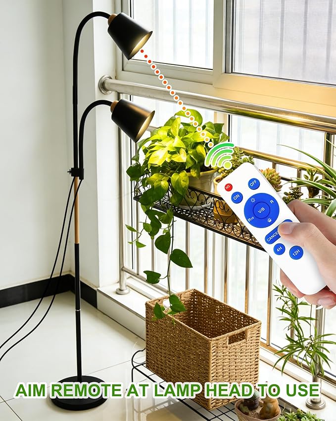 Standing Plant Grow Light LED Growing Light Full Spectrum for Indoor Plants4/8/12H Timer 10-Level BrightnessFlow Grow Light for Tall Large Indoor Plants