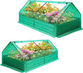 Compact Greenhouses for Outside with Raised Garden Bed – Great for Terraces/Small Lawns Includes Garden Netting + Planters for Outdoor Plants
