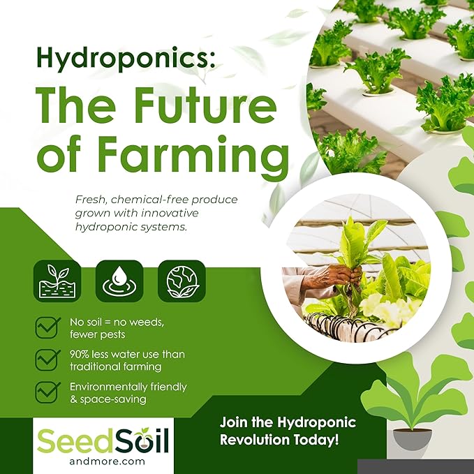Seed Soil and More Vertiflow Grow Tower-16 Plants Herbs Vegetables - Hydroponic Herb Garden Planter Kit - Indoor/Outdoor Gardening System
