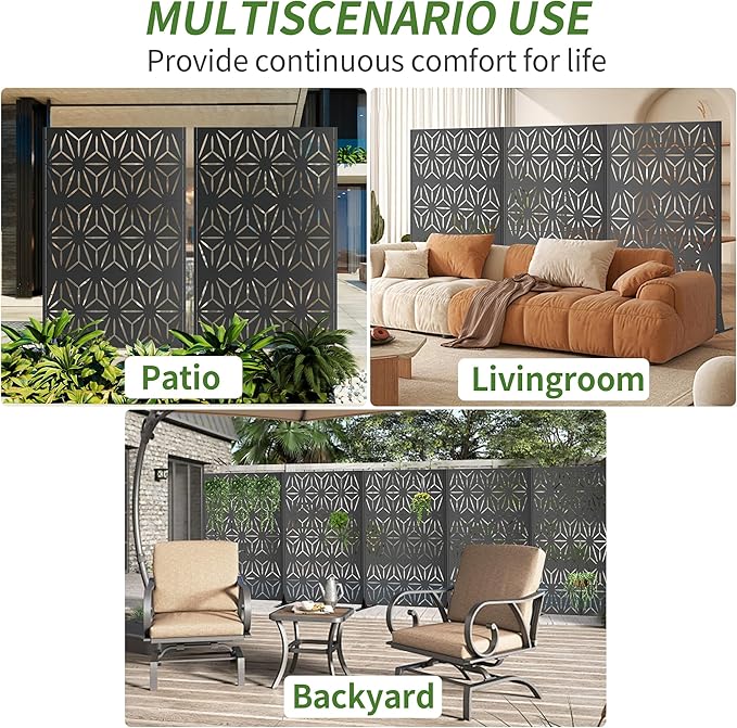 Metal Raise Garden Bed with Trellis Outdoor Indoor 73'' Tall Planter Box with Wheels Large Planter with Drainage Holes &amp Lockable Casters for Climbing Plants Vegetables Vines (Square C)