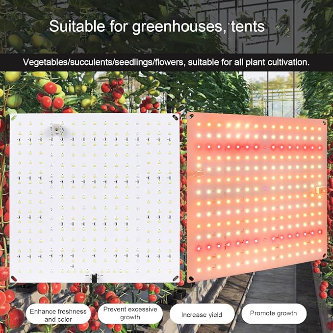 Pl LED Succulent Fill Full Spectrum Pl Grow Quum Board IP20 Waterproof Rating Natural Convection Heat Dissipation Design Two Modes (Veg and Bloom)