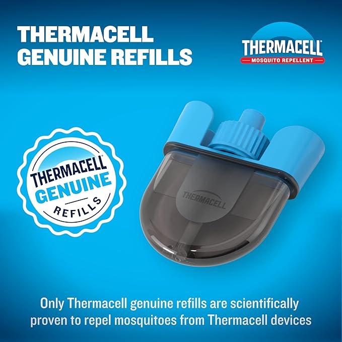 Thermacell Rechargeable Mosquito Repeller Refills Advanced Repellent Formula Provides 20 Foot Protection Zone Compatible with Thermacell E-Series &amp Radius Only No DEET Spray or Flame