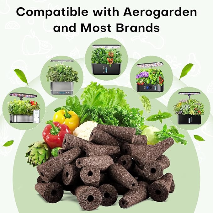 Ahopegarden Hydroponics Growing System with 50pcs Hydroponic Pods Kit