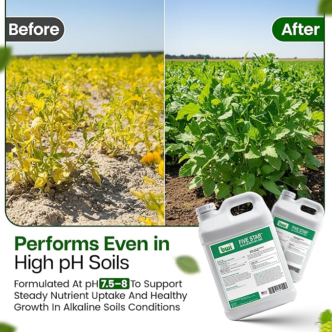 22-0-0 Liquid Nitrogen Fertilizer for Lower Soil Temps &amp High pH - Ammonium Sulfate Fertilizer with 40% Slow-Release Nitrogen 4% Sulfur for Quick Absorption - 2.5 Gallon