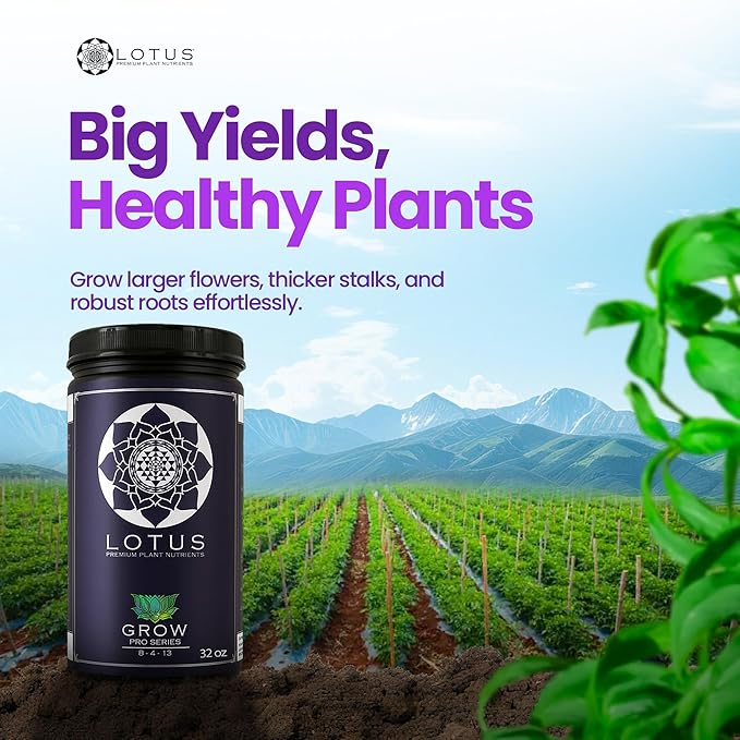 Grow Pro Series - Hydroponic Plant Nutrients and Fertilizer Water Soluble Plant Food - Massive Roots Made for Coco Coir Hydro &amp Soil Enhances Flowering &amp Fruiting Indoor &amp Outdoor Gr