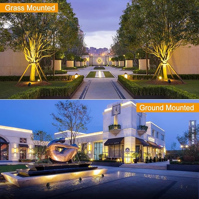 Outdoor Spotlight - LED Landscape Decorative Lights 220V Spotlight Led Beam Light IP67 Waterproof Garden Villa Landscape Tree Floodlight Rotation Spotlights(Green Light18W)