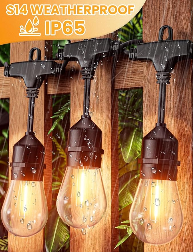 Svater 6 Pack Low Voltage Landscape Lighting Outdoor + Outdoor Led String Lights 36 FT