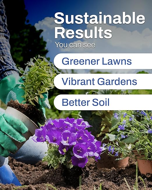 Sea3 Soil Conditioner | Organic Liquid Fertilizer with Humic Acids Kelp &amp Molasses for Healthier Lawns Vibrant Gardens &amp Resilient Plants 1 Gallon