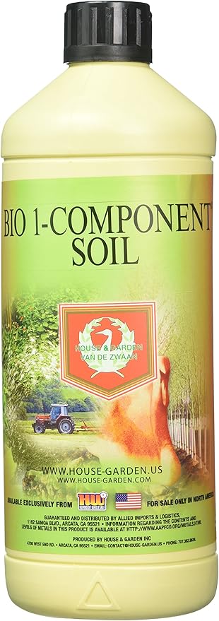 House &amp Garden HGBOC01L Bio Flower 1-Comp Fertilizer 1 L