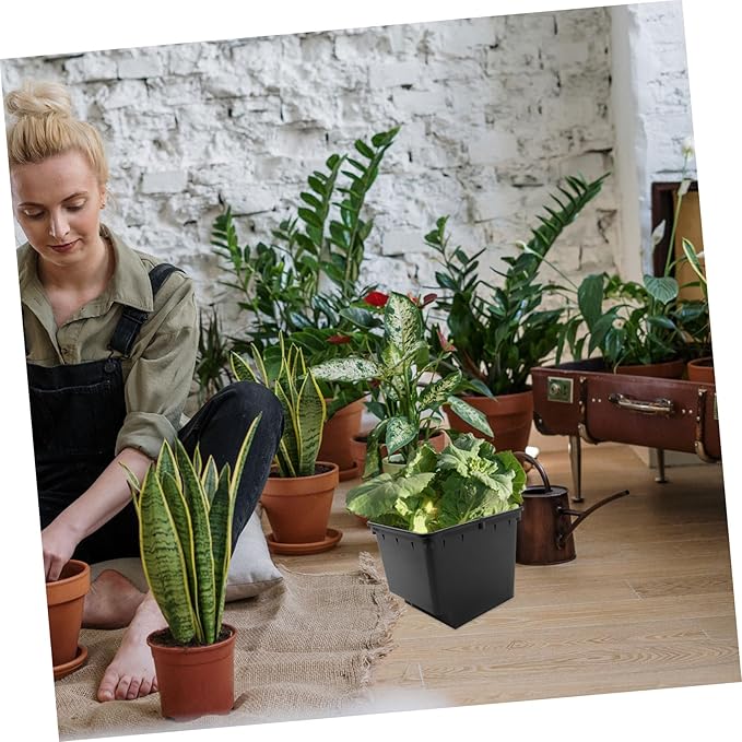 1set Hydroponic Plant Nursery Buckets for Soilless Vegetable and Fruit Cultivation Sturdy Material Easy to Assemble for Greenhouses and Balconies No Lid