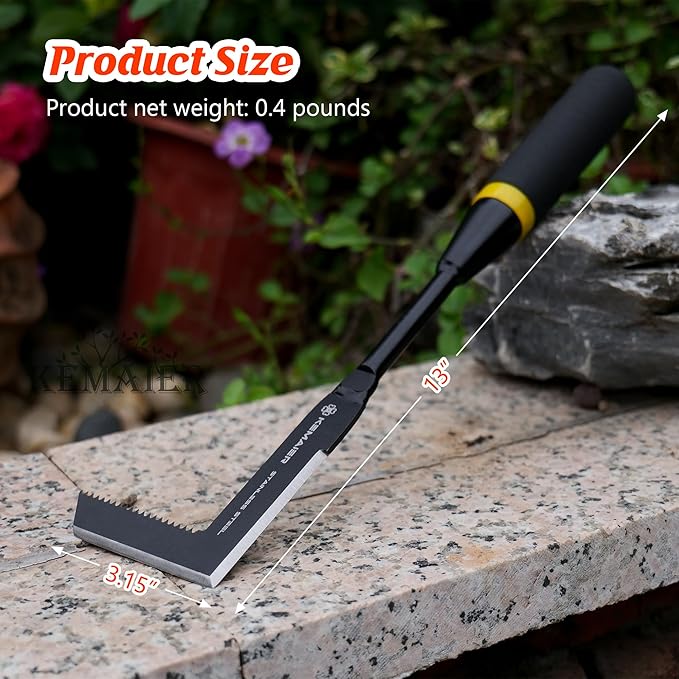 Garden Tool Set - Featuring a Heavy-Duty Stainless Steel Hand Cultivator Transplant Shovel Trowel Crack Weeder and Dandelion Weeder - The Ultimate Unbreakable Gardening Gift