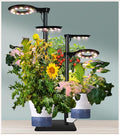 Indoor Plant Hydroponics Growing System Tower Kit with Grow lightHerb Vegetable Indoor Garden Growing System with Standing Floor Tall LED Grow LightHeight Adjustable with Timer &amp Metal Stand (La