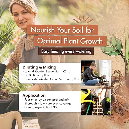 Worm Castings for Plants Earthworm Casting Organic Fertilizer Bokashi Booster Worm Tea Made from Compost Worms Liquified &amp Concentrated Vermicompost for Soil Fertility &amp Bountiful Harvest