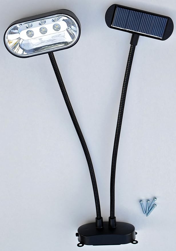 Solar 33845/2 Solar Dual Head Lite-Anywhere Spot Exterior Lighting 2 Black