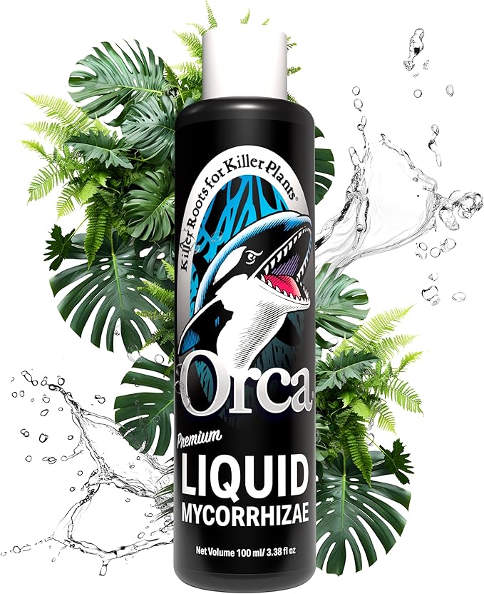 100 ml Orca Liquid Mycorrhizae for Plants - Mycorrhizal Fungi Root Stimulator and Booster - Enhance Plant Success with Microbes for Soil