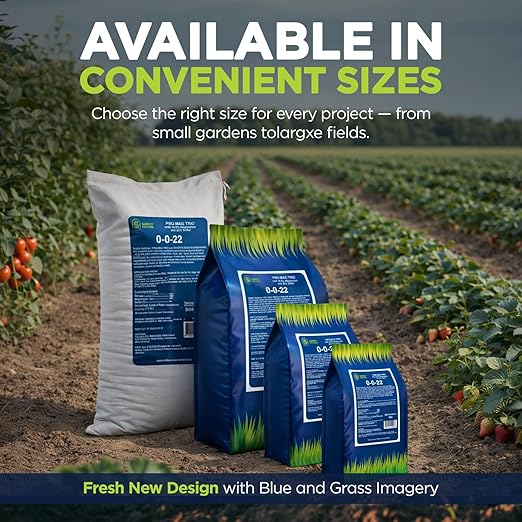 Supply Solutions | 0-0-22 Pro-Mag Trio - High Potassium Magnesium &amp Sulfur Fertilizer for Lawns Turf Palm &amp Fruit Trees - Water-Soluble Plant Food for Stronger Growth &amp Higher Yields (2