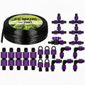 Tondiamo 250' 5/8 Inch Drip Tape Irrigation Tubing Kit 16 Mil 6 Spacing Garden Hose Watering Tube Line Automatic Equipment for Garden Irrigation System Farms Landscape Lawn