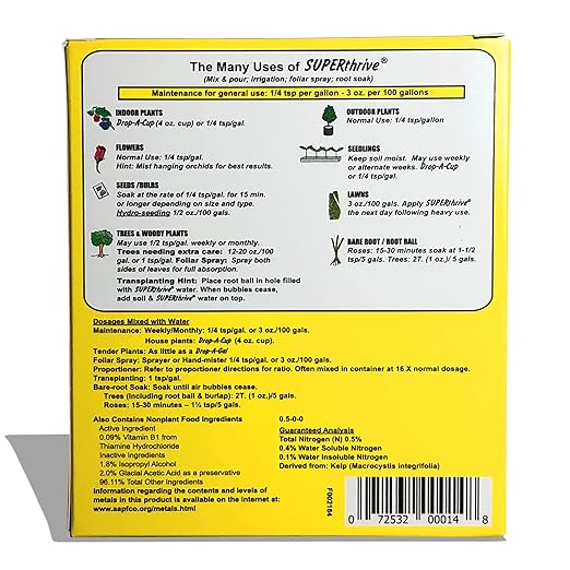 SUPERthrive Original Plant Vitamin Solution with Kelp for All Plants 4 Oz. - 3 Pack