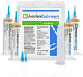 Advion Cockroach Gel Bait 4 Tubes x 30-Grams 1 Plunger and 2 Tips Indoor and Outdoor Use Roach Killer Gel for American German and Other Major Cockroach Species (2 Pack)