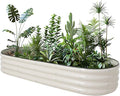 Galvanized Raised Garden Bed Kit Outdoor Metal Garden Planter Box for Backyard Gardening Planting Vegetables and Patio (70.8x23.6x11.8)