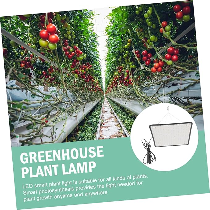 HEMOTON 225 LED Hanging Plant Grow Light Chain Full Indoor Plant Growth Lamp Ultra-Thin Design for Greenhouse and Bonsai Lighting