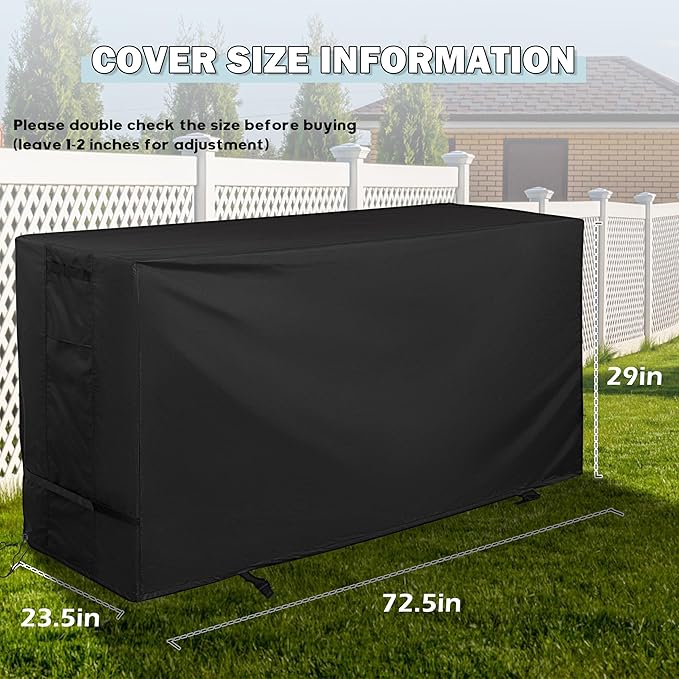 Outdoor Raised Garden Bed Cover for Best Choice Products 72x24x30in Raised Garden Bed Outdoor Planter Box Stand Cover for Mobile Elevated Wood Planter/Planting Bed
