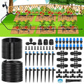 230FT New Quick-Connect Drip Irrigation System Kit Automatic Garden Watering Misting System for Greenhouse Yard Lawn Plant with 1/2 inch Hose 1/4 inch Distribution Tubing and Accessories