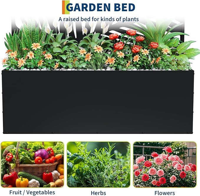 Galvanized Metal Planter Box with Trellis 47X16X71 Raised Garden Bed (with/Without Wheels) Privacy Screen for Climbing Plants Veggies &amp Vines Patio Planter with Drainage Holes 16 Deep