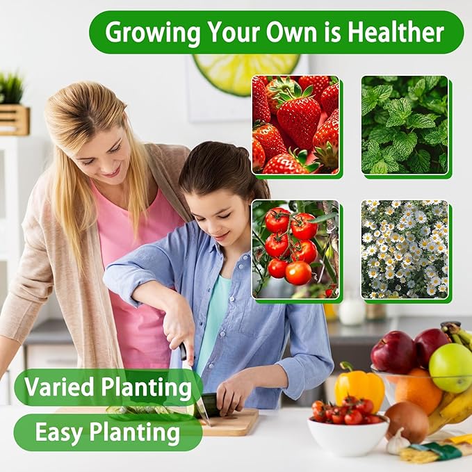 Vertical Hydroponics Tower: 15 Pods Home Garden Plant Germination Kits with Pump Movable Tank - Grow Herbs Fruits Vegetables Flowers(15holes)
