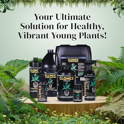 Clonex Rooting Gel - High-Performance Rooting Compound for Plant Cuttings Contains IBA Promotes Root Initiation &amp Development - 250ml