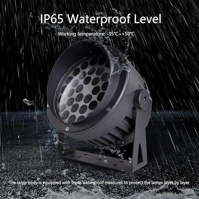 Ground Landscape Lights Rotation Spotlight IP65 Waterproof Adjustable Led Beam Light 85-265V Floor Lamp for Yard Step Lawn Building External Wall Lighting(Warm White24W)