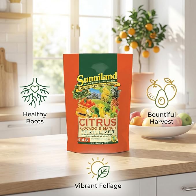 Avocado and Mango 6-4-6 Plant Fertilizer – 20 lb Bag – Granular Plant Food for Avocado Mango &amp Citrus Trees – Supports Steady Growth &amp Seasonal Feeding – Balanced 6-4-6 Garden Formula