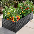 Anwick 7.2x3.6x2 FT Galvanized Raised Garden Bed Kits - Garden Planters for Outside Rectangular Metal Planters Box Deep Root Planters for Outdoor Plants Vegetables Flowers (7.2x3.6x2FT)