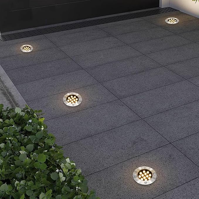 Embedded Landscape Lights Outdoor Underground Light IP66 Waterproof AC85-265V Recessed Ground Light for Garden Pathway Patio Driveway Step Deck s