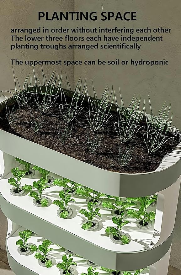 48 -Pod Hydroponic Culture Adjustable Hydroponic Culture Kits with LED Growth Light Automatic Timer Hierarchical Control Interior Garden Pot for The