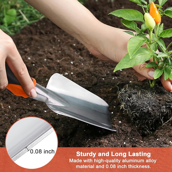 Garden Tools Set 3 Pack Heavy Duty Gardening Tools Set + Garden Tools Set 8 Piece Gardening Tools Set with Non Slip Ergonomic Handle
