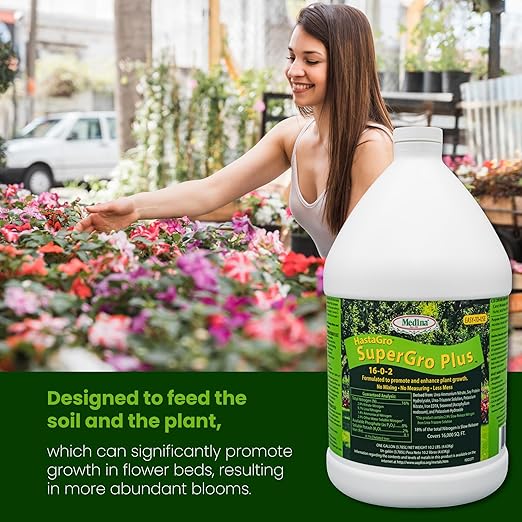 Medina Agriculture Products HastaGro 16-0-2 SuperGro Plus No Phosphorus Lawn Fertilizer with Molasses and Humic Acid