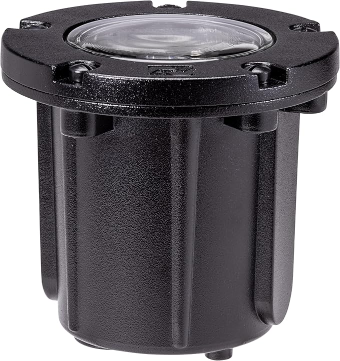 SPW Vista Professional Outdoor Lighting GW-5262-B-NL Well Light/Accent Landscape Lamp with Aluminum Housing &amp Black Finish (No MR16 LED Bulb Included)