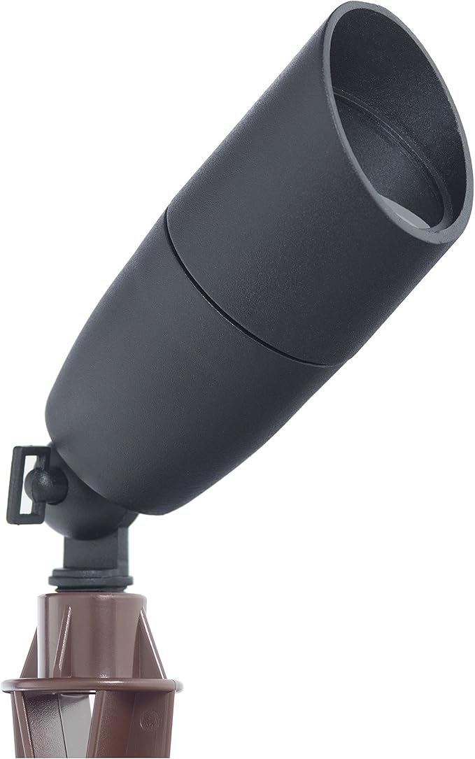 Westgate LED Landscape Spotlight Waterproof Spotlight Adjustable Directional Lighting for Patio Deck Yard Garden Pathway Pool Area - All Accessories Included (1 Black)