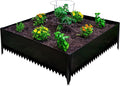 14 in. Tall x 4 ft x 4 ft Metal Raised Garden Bed Kit – Large Steel Garden Box with Serrated Ground Edging Heavy-Duty Raised Bed for Vegetables &amp Flowers Made in USA by Tie Down