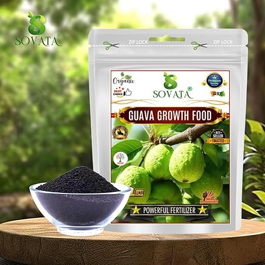 Sovata® Guava Growth Food Powerful Organic Fertilizer for Fast Growth and Heavy Fruiting of Guava Plants. (900 gm)
