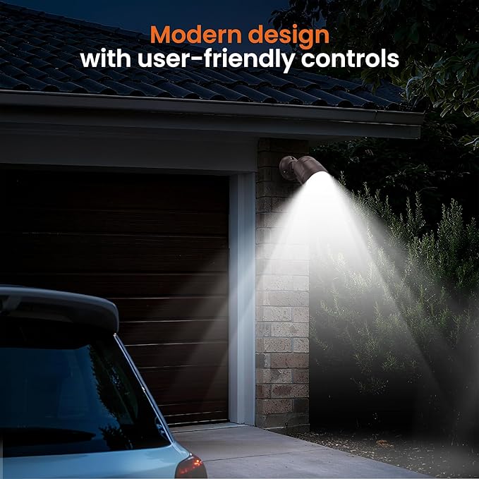 2 Pack Motion Sensor Light Outdoor Battery Operated 4000mAh Rechargeable 600 Lumen Battery Outside Lights Spotlight IP65 Waterproof for Porch Garage House