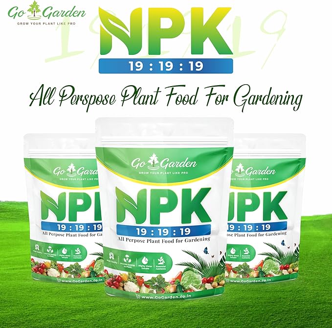 Go Garden Npk 19 Fertilizer Powder for All Plants Growth Plant Food Growth for All Types of Plants and Gardening Purpose 950Gm