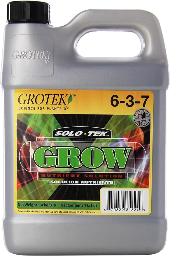 Grotek GT10104363 Solo Tek Grow Plant Nutrient 1L