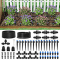 2026 Upgrade 256FT Quick-Connect Drip Irrigation System Kit with 1/4” &amp 1/2” Fast-Lock Tubing Adjustable Emitters &amp Sprinklers for Garden &amp Greenhouse