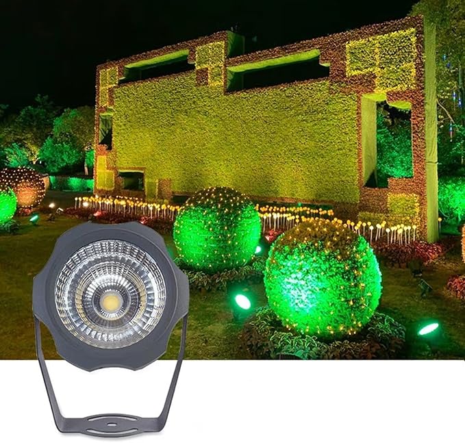 Tree Spotlights - IP65 LED Waterproof Spotlight Low Voltage DC12/24V Courtyard Lawn Landscape Lights Outdoor Rotation COB Floodlight for Plazas Parks and Villas(White10W-DC24V)