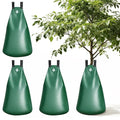 HIRALIY 20 Gallon Tree Watering Bag 4 Pack Slow Release 1-5 Days Deep Root &amp Automatic Drip Irrigation System for Multi-Trunk Newly Planted Small Trees and Shrubs